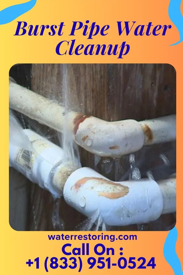 Burst Pipe Water Cleanup in Grover, NC